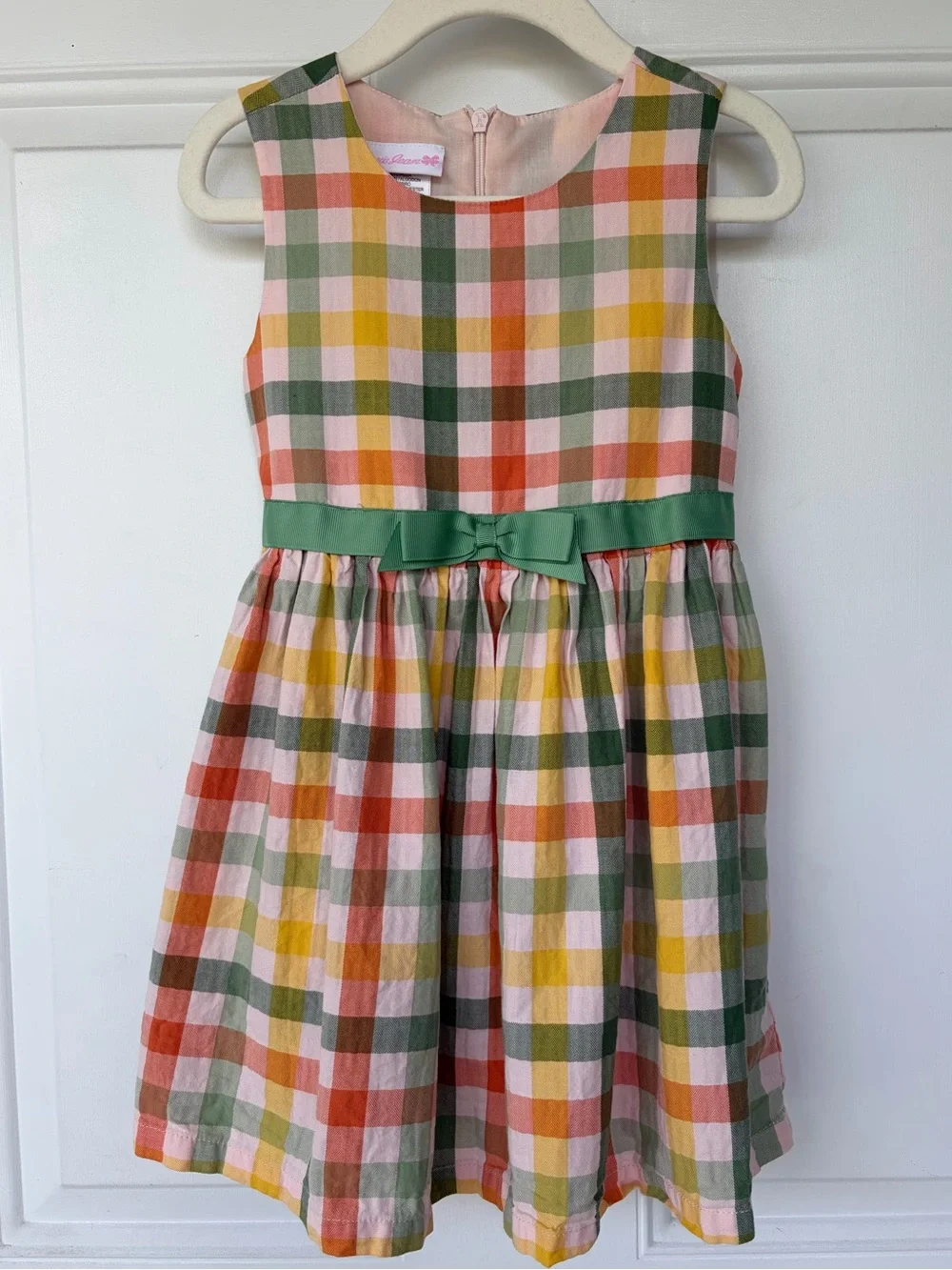 •Bonnie Jean• Girls Sleeveless Plaid Dress - Size 3T